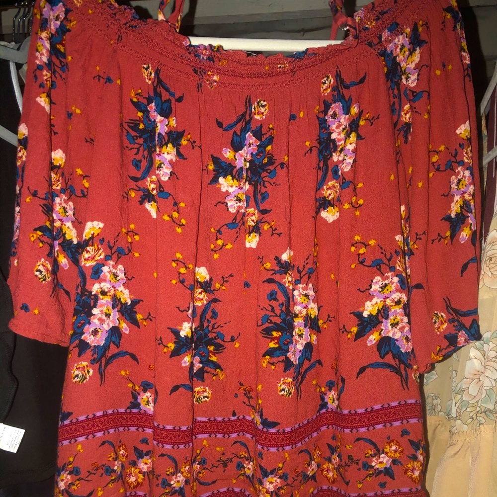 Floral Off the Shoulder Top